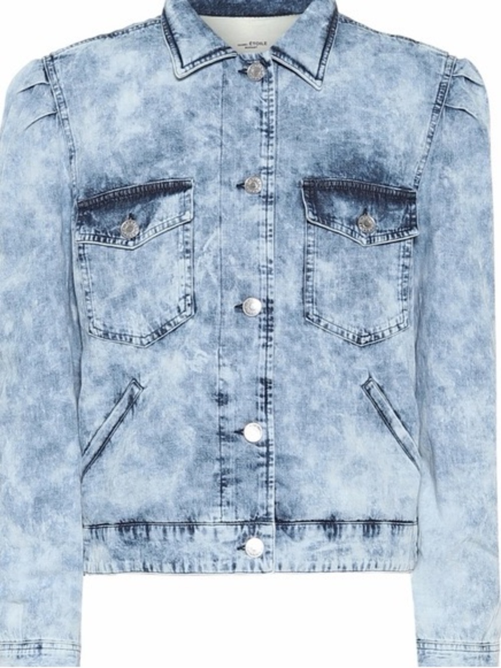 Isabel Marant Etoile Iolinea Acid Wash Denim Jacket